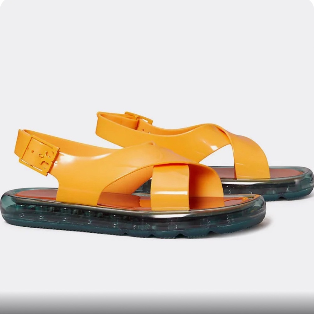 Tory Burch Criss Cross Bubble Jelly Sandals
